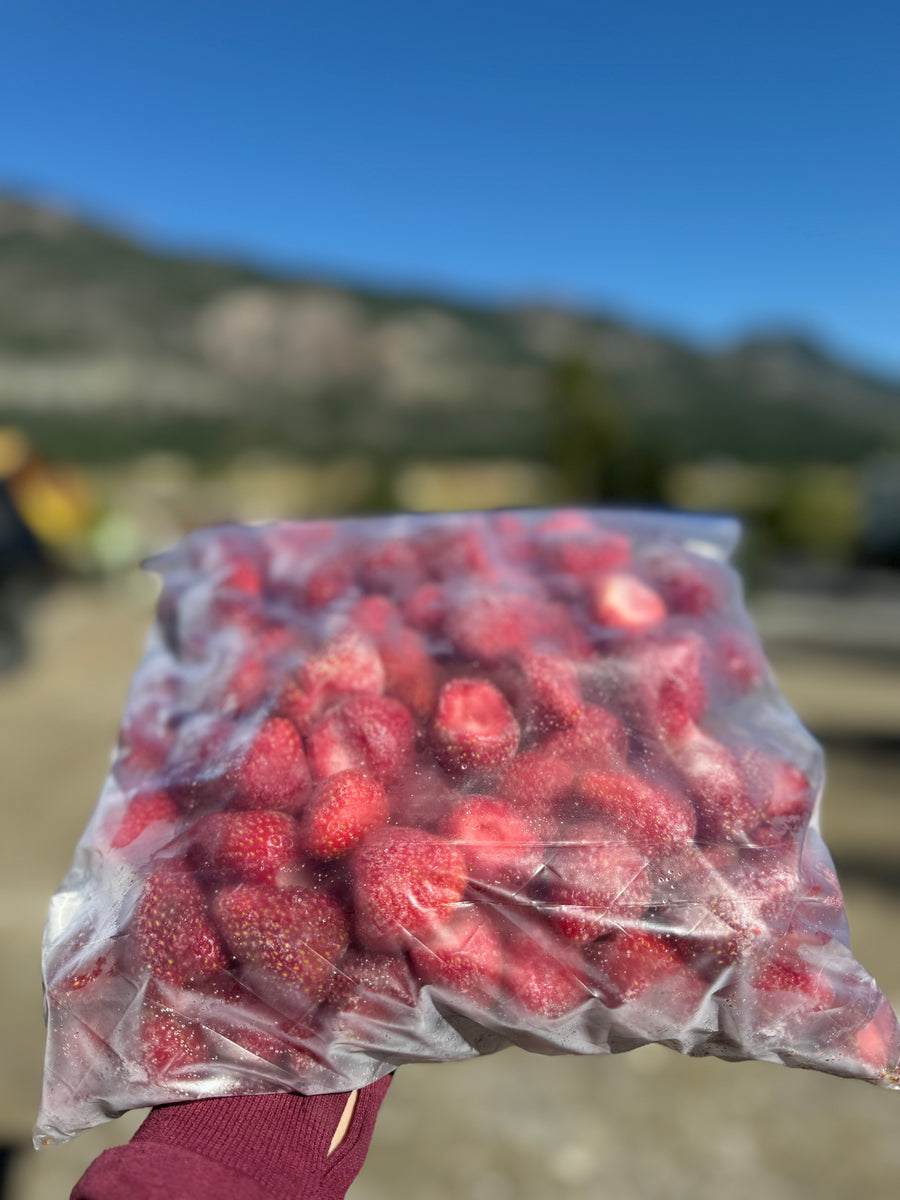 FROZEN BC NO SPRAY STRAWBERRIES INVERMERE AVAILABLE//CRANBROOK SEPT 23rd 12-12:15 PM